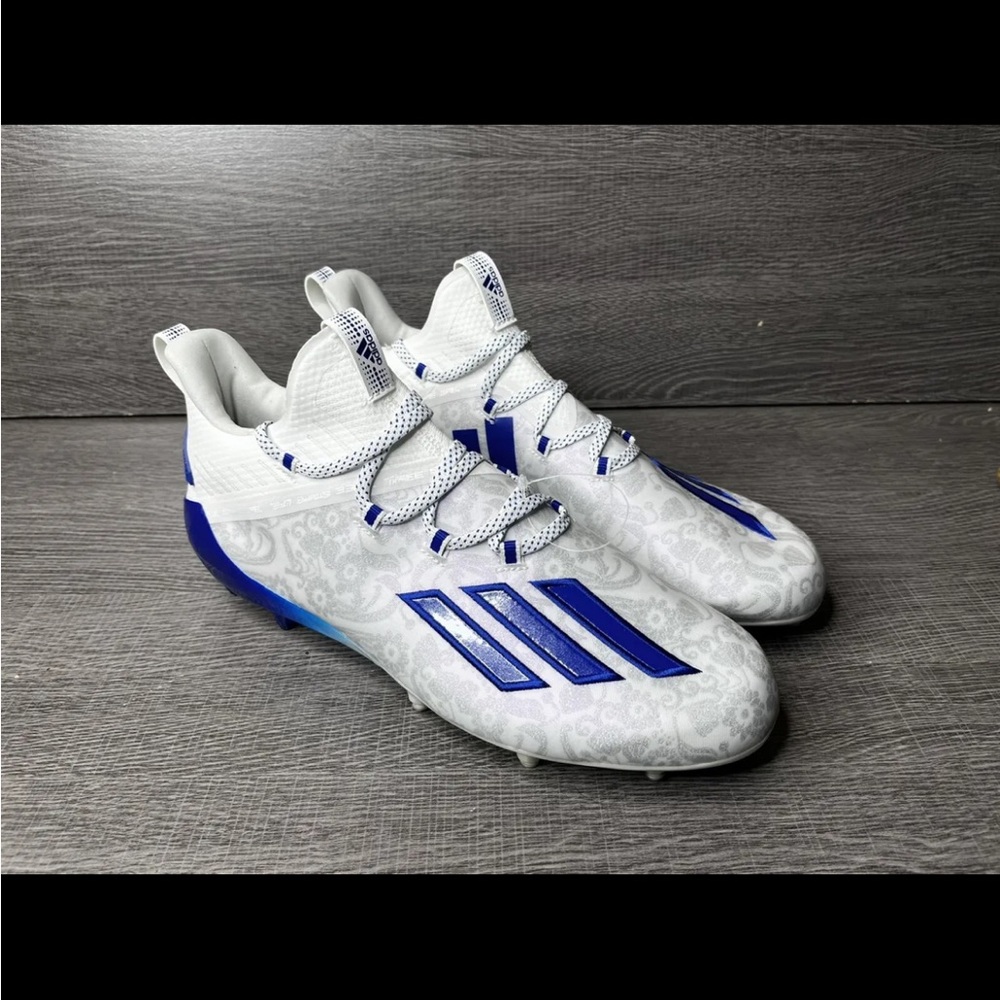adidas Adizero Reign Young King Football Cleats FU6707 Mens Size 12 Royal Blue